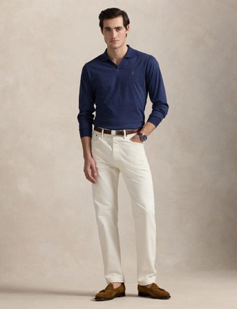 Polo Ralph Lauren Custom Slim Soft Cotton Polo Shirt - Navy - L