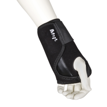 Håndleddsbeskyttelse med skinn