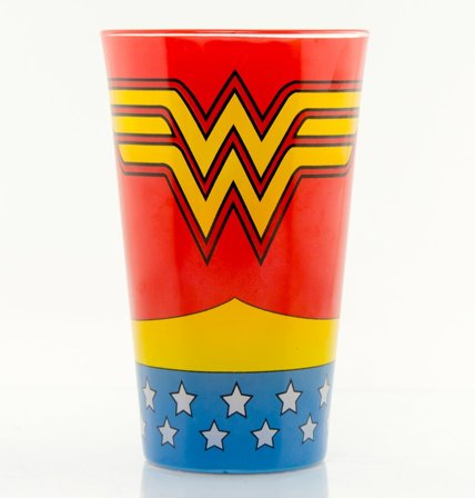 Wonder Woman Stort Färgat Glas