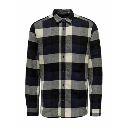 Only & Sons, Casual Shirts Zwart, Heren, Maat:XL