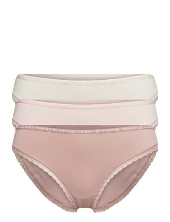 3P Bikini Truse Brief Truse Rosa Tommy Hilfiger
