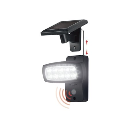 Kraftig Solcelledrevet LED-lys 60/100/120 LED Delbar Solcellebevegelsessensor Vegglampe