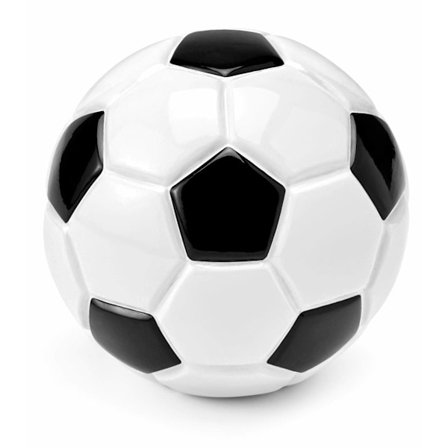 Gåver Traditionel Fodbold Sparebøsse, Cool Sparebøsse (Mål: 15,5 cm x 15,5 cm x 15,5 cm)