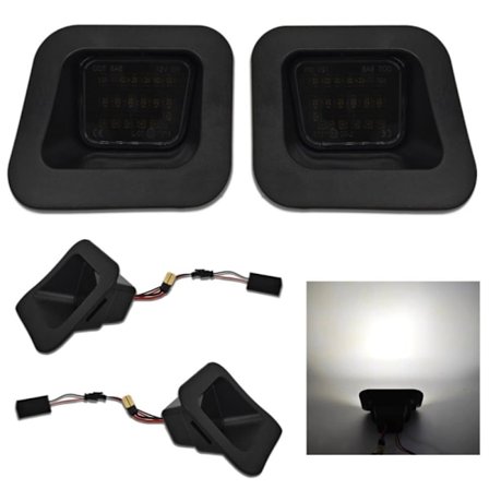 Dodge RAM 1500, 2500, 3500 LED registreringsskyltsbelysning 550lm, 2 st_MGF