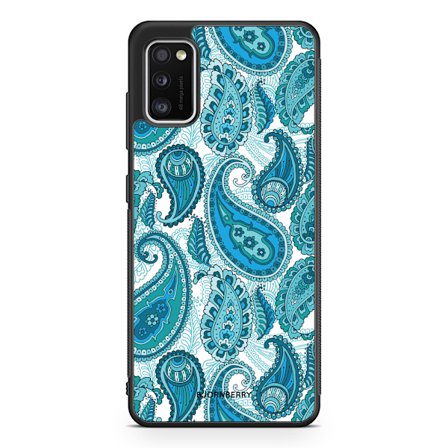 Bjornberry Skal Samsung Galaxy A41 - Blå Paisley