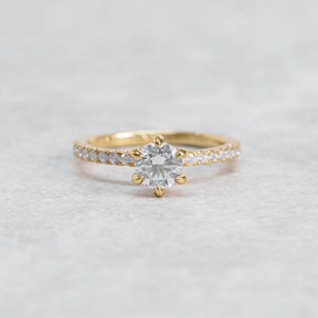 Kornell, 18K Gelbgold : Diamanten - Laborgezüchtet, Karat - 0.30 kt