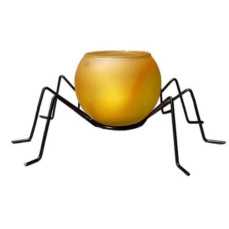 Halloween Glas Spindel Ljusstake