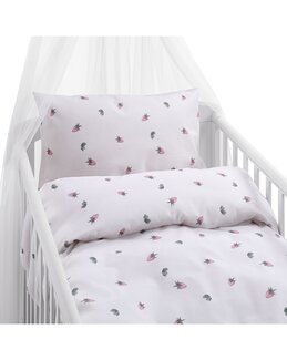 Pussilakanasetti Mansikkaunelma pinnasänkyyn 2-osainen