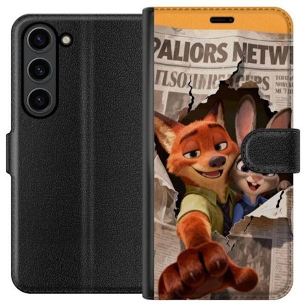 Kompatibelt lommeboketui for Samsung Samsung Galaxy S24 Zootopia Disney-film eventyr dyreby