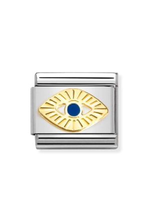 Classic Symbols 18k Gold & Enamel Diamond Coated God Eye