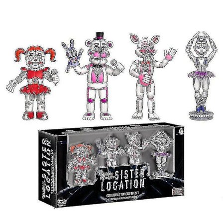 Fnaf Security Breach Action Figurer Bevægelige led Bonnie Foxy Freddy Chica Anime Figur Pvc Model Legetøj [ege]