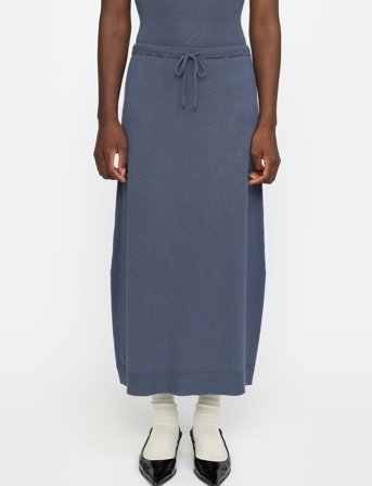 Soft Rebels Srepira Midi Skirt Knit - Blue - XL