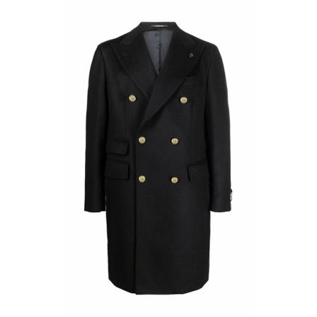 Gabriele Pasini Double-Breasted Coats Blå, Herre Uldfrakker