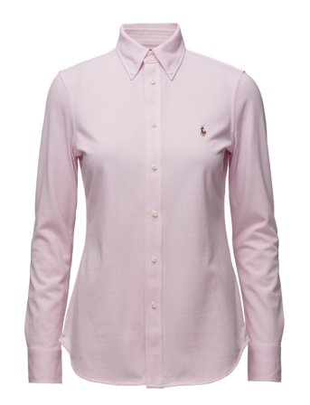 Polo Ralph Lauren Slim Fit Knit Cotton Oxford Shirt - Pink - M