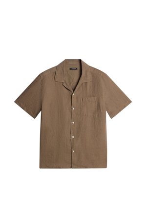 J.Lindeberg - Elio Linen Melange Shirt - Brown - - S