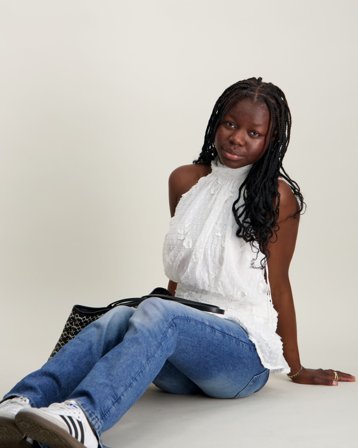 Gina Tricot Young 14+ 14+ halterneck top Vit Toppar/Blusar Tjej - Kids Brand Store