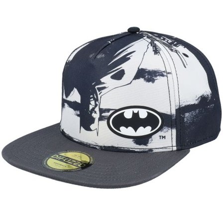 Difuzed - Svart snapback Keps - Batman Black/White Snapback @ Hatstore