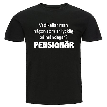 T-shirt - Vad kallar man någon, Pensionär
