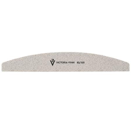 10-pack Nagelfilar - Halvmåne - 80/100 - Victoria Vynn - Grå Vit
