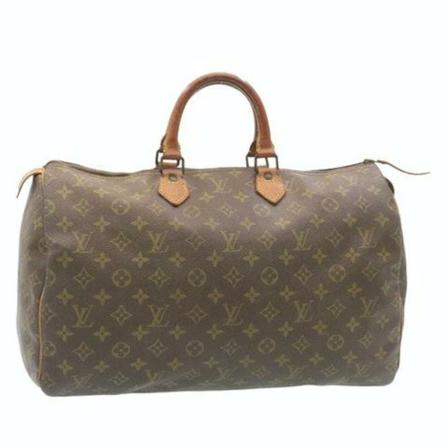 Louis Vuitton Vintage, Pre- owned Speedy 40 Bruin, unisex, Maat:ONE Size,leer