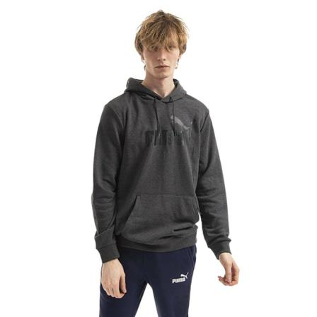 Puma, Big Logo Hoodie 586688 07 Grijs, Heren, Maat:M