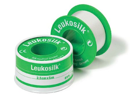 Leukosilk Silketape, 1.25 cm x 5 m, 1 stk.