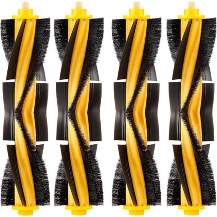 (4 stk.) Rullebørster Hovedbørste Reservedele til Ecovacs DEEBOT OZMO 920 950 T8 AIVI Max T9 T5 N5 N7 N8+ N8 Pro DX55 DX93 Robotstøvsuger