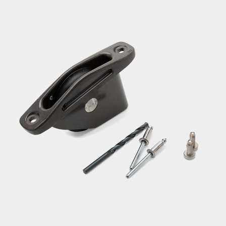 Seldén AL-70 sheave box - Aluminium sheave box with ø70 mm composite sheave, fasteners included (505-016-10)