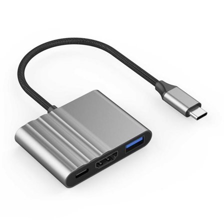 3i1 USB-C-adapter för laddning och bildöverföring