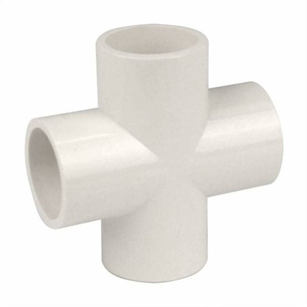 10 st 4-vägs 20 mm PVC-korskoppling för kraftiga växthus