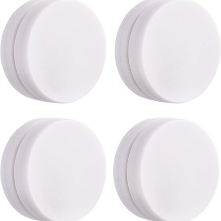 (Valkoinen, 4 kpl) Suihkuverhon painomagneetti Pyöreä magneettinen verhopaino Vedenpitävä magneettinen verho