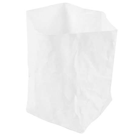 Kraftpapir Plantepose Organizer Lomme Hvit 25x25x38cm