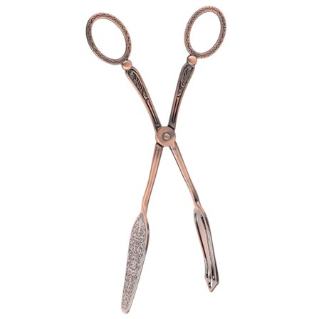 Elegant brødklype i sinklegering i retrostil for matlaging, baking, kjøkken, rød bronse