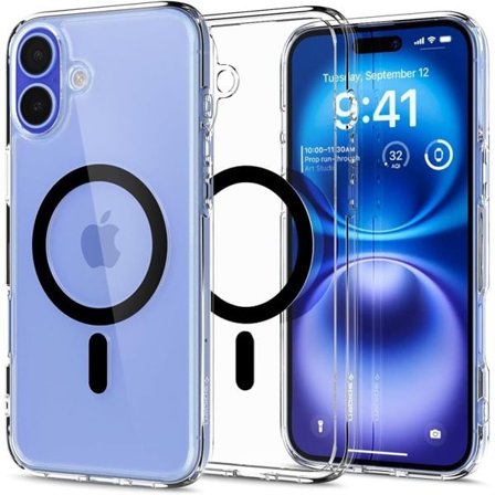 Spigen Ultra Hybrid Mag-etui med MagSafe for iPhone 16 Plus - Svart