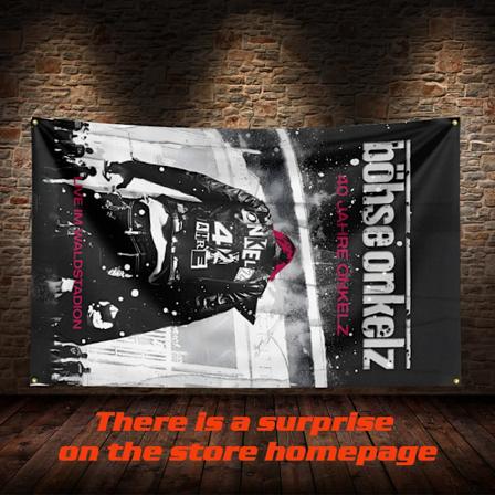 3 x 5 FT B-Bohse Onkelzs Flag Banner Musik Poster Event Tapet Baggrund Havefest Banner Værelse Garage Stue Dekoration ZZZ1151 60 x 90cm