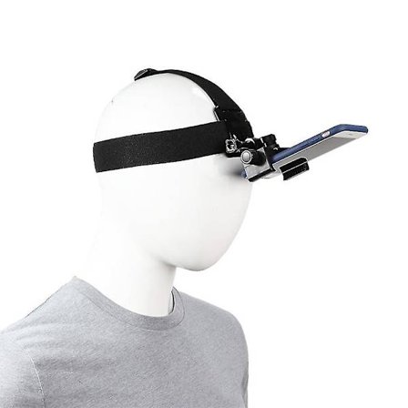 Universal hovedrembeslag hovedbåndholder mobiltelefonclips actionkamera Pov til Gopro Xiaomi Huawei kompatibel Samsung kompatibel iPhone Plus