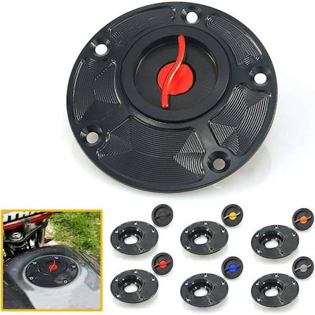 Yamaha MT-09 MT09 Modifierad Bränsletanklock, Bränsletanklock (röd)