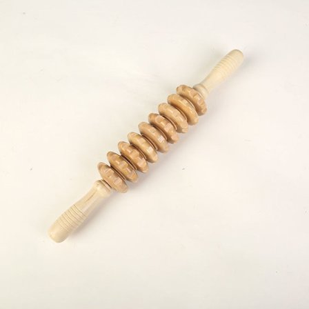 Manuell massasjerull i tre for triggerpunkter mot cellulitter