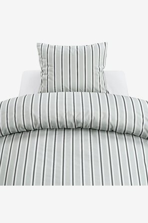 Borganäs of Sweden - Påslakanset Sunnan Rand - Grön - Påslakanset - 150X210 - Från Homeroom