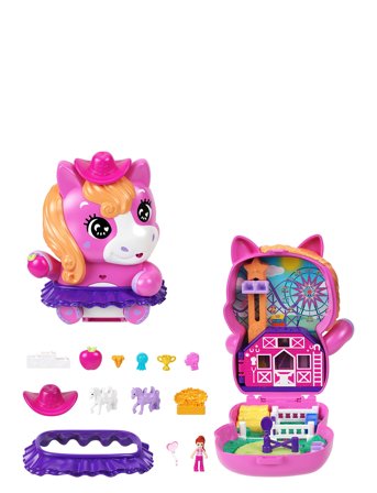 Pony Rodeo Compact Patterned Polly Pocket