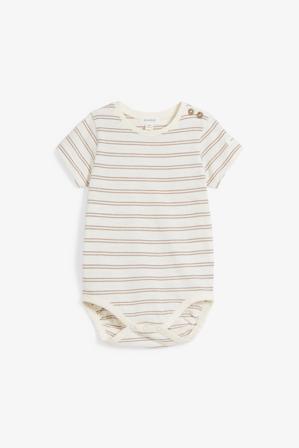 Body z krótkimi rękawami | Offwhite | Baby | Kappahl