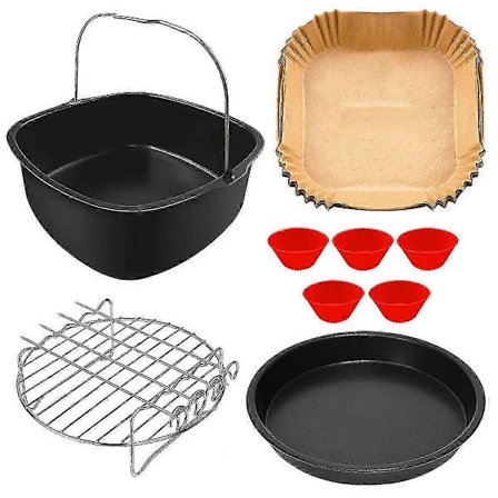 Air Fryer Tillbehör För Airfryer Xl 6.2 L, 5 L, 4.7 L, Fyrkantig Airfryer Xl Tillbehör (FMY)