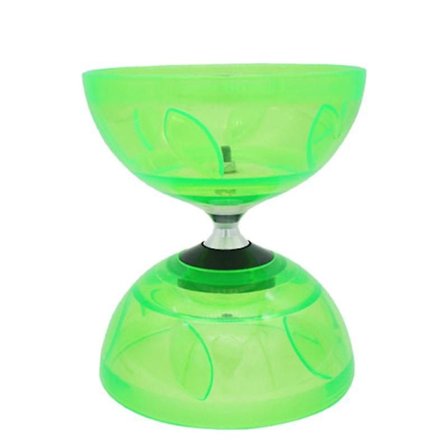 Diabolo-setti (4 väriä, 2 kokoa) Kolminkertainen kuulalaakerikytkin, yhteensopivat värikkäät kuitukäsikepit, diabolonaru ja pussi, pieni (yh)