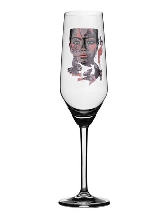 Butterfly Queen Champagne Glass Carolina Gynning