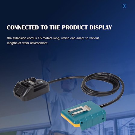 Milwaukee Elværktøj 14v 18v 20v Lithium Batteriadapter Letvægts Forlængerledninger Ledninger Batterikonverter Med 1,6 m Kabel