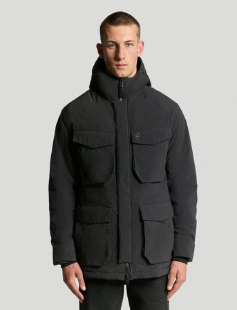 Lyle & Scott Tactical Wadded Parka - Black - XL