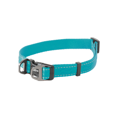 Selected by ZOO - Hundehalsbånd Rufus justerbart, 20mmx36-60cm, Turkis - Hund - Halsbånd - ZOO.no