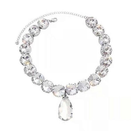 Strass Choker Halsband Strass Kedja Halsband Bröllopssmycken (LGL)