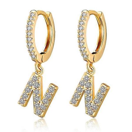 Hoop øreringe til kvinder piger 18K guldbelagt Dain, stilfulde og elegante smykker.