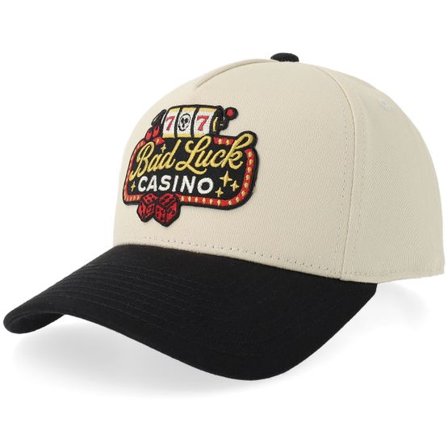 Not For Sale - Beige adjustable Keps - Bad Luck Casino Stone/Black A-frame Adjustable @ Hatstore